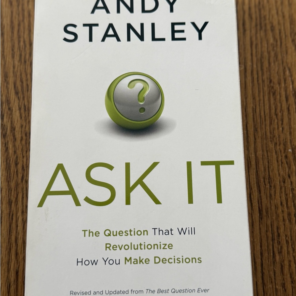 Ask It by Andy Stanley Book